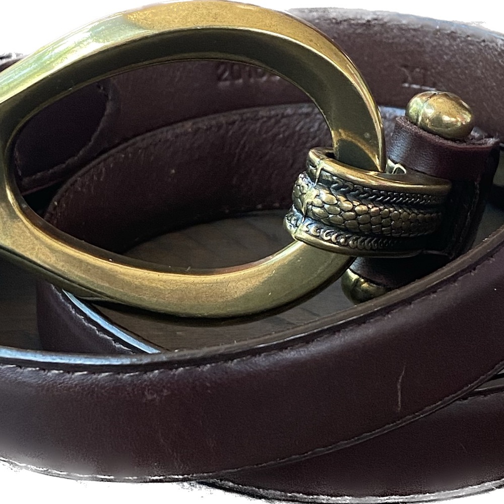 Van Heusen belt BROWN WOMENS GENUINE LEATHER 20160 SIZE XL